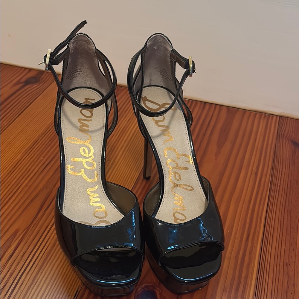 Black Patent Leather High Heels